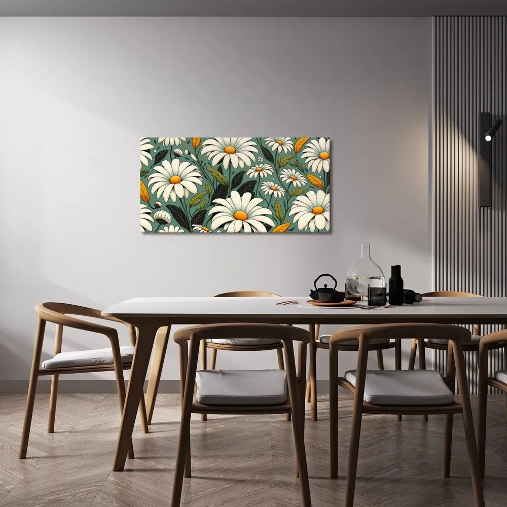 Quadro su tela – Margherite bianche