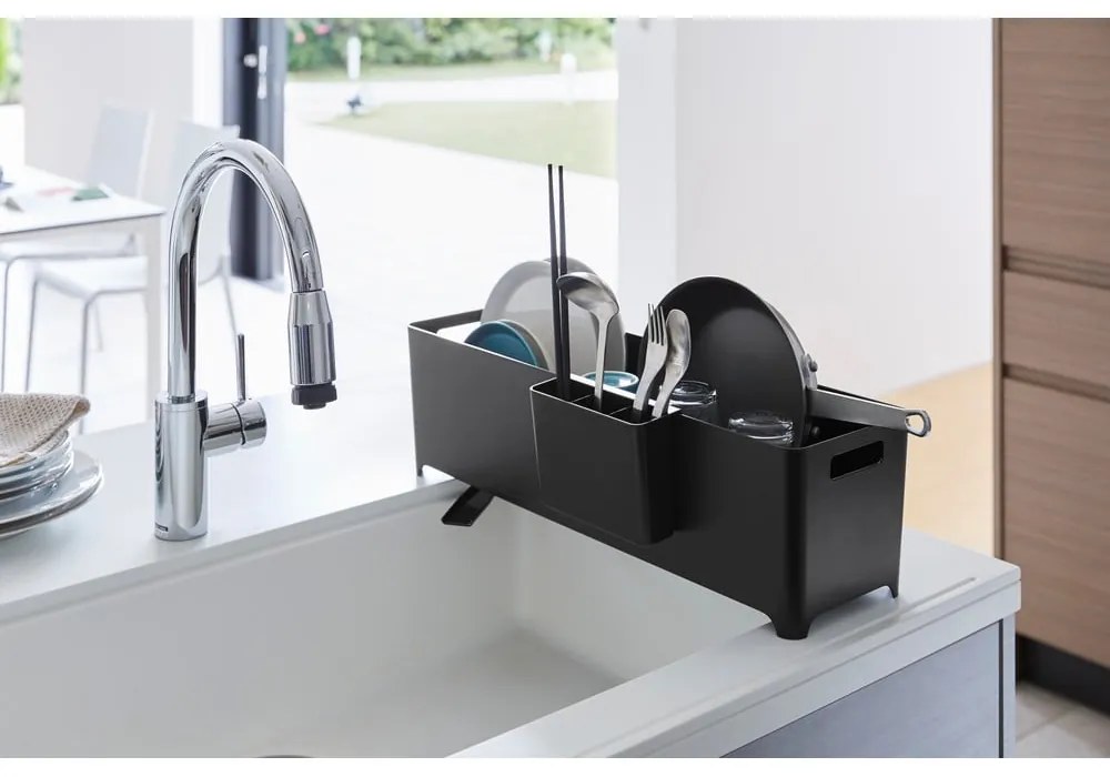 Vassoio di raccolta Yamazaki nero Tower - YAMAZAKI