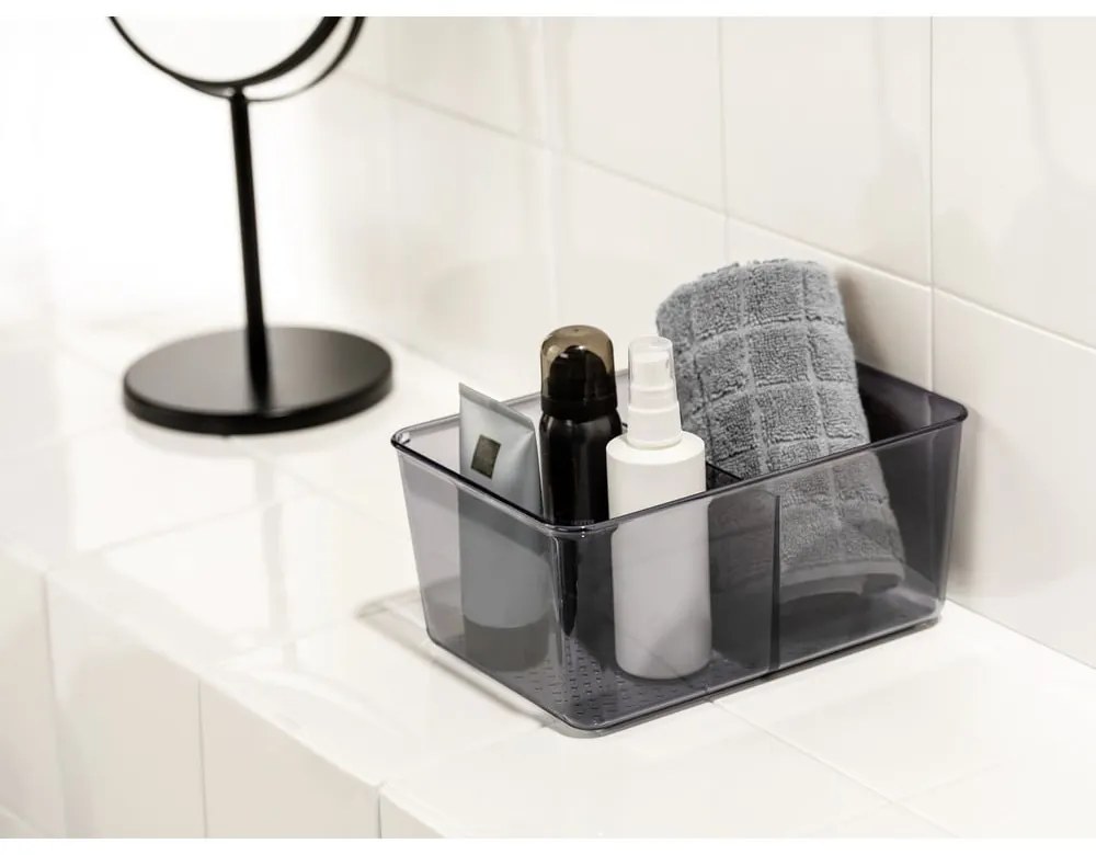 Organizzatore grigio per il bagno in plastica riciclata San Diego - Wenko