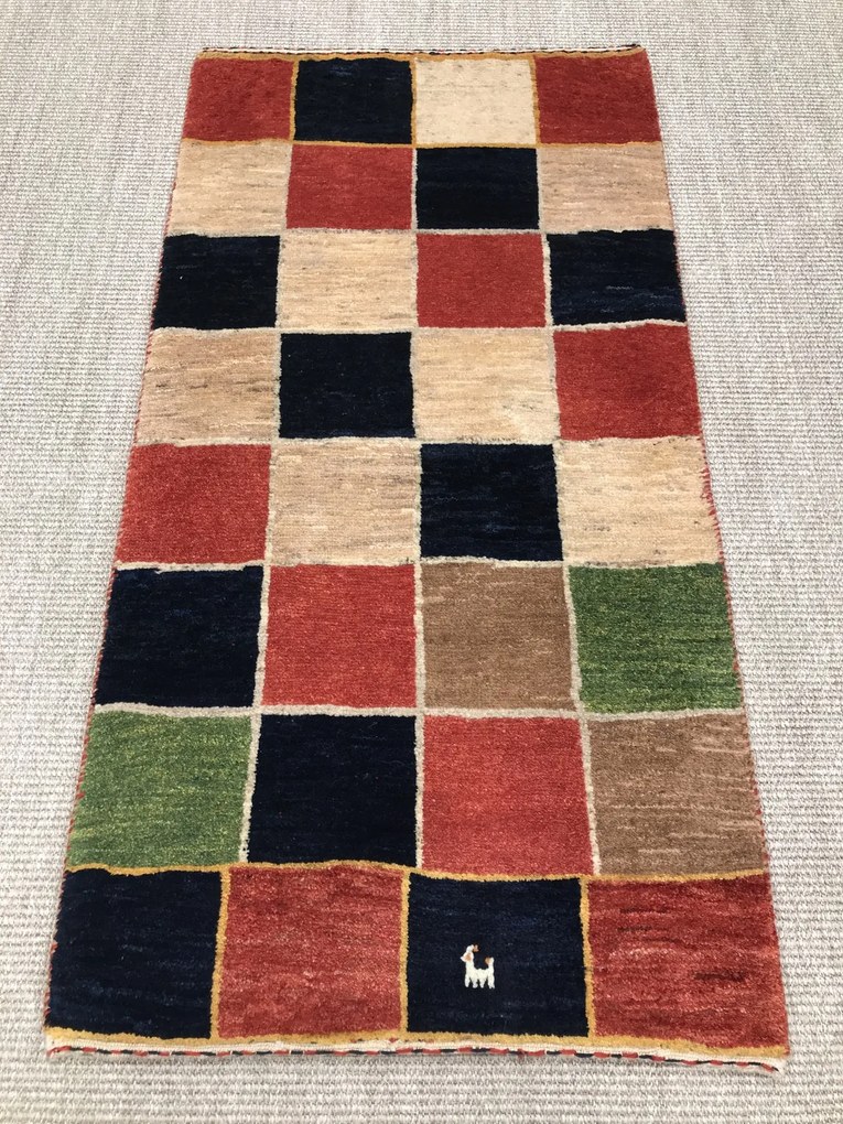 Gabbeh Tappeto 120 x 60 (Iran) Annodato A Mano