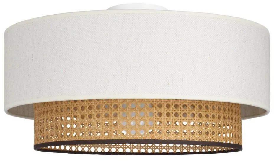 Plafoniera NATIA 1xE27/60W/230V bianco/marrone