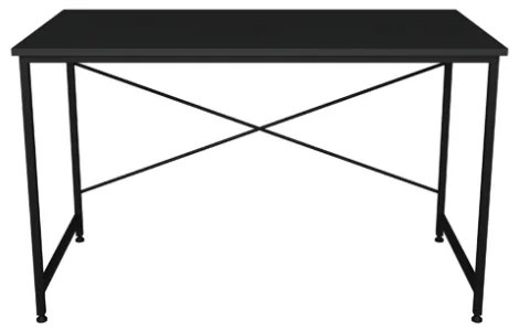 Scrivania Stile Industrial Ferro E Legno 120x60x73 Adam Antracite