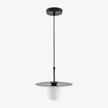 Lampada Da Soffitto A Sfera In Vetro Jorien Nero - Sklum