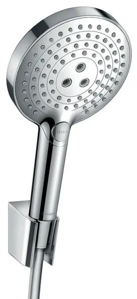 Trio (doccetta, tubo flessibile e supporto) HANSGROHE Raindance Select S in abs cromato H 22 x P 13.1 cm anticalcare 3 getti