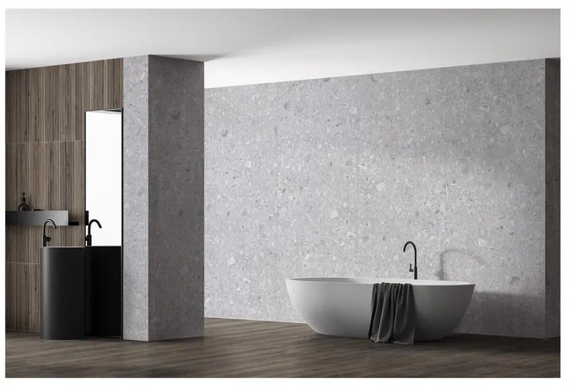 Piastrella da pavimento interno rettificato CEPPO BIANCO in gres naturale opaco bianco 120 x 280 cm Sp. 6 mm traffico intenso (pei 4/5) R10 3.36 mq