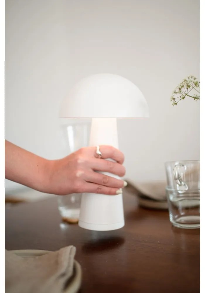 Lampada da tavolo a LED bianca (altezza 26,5 cm) Fungi - Markslöjd