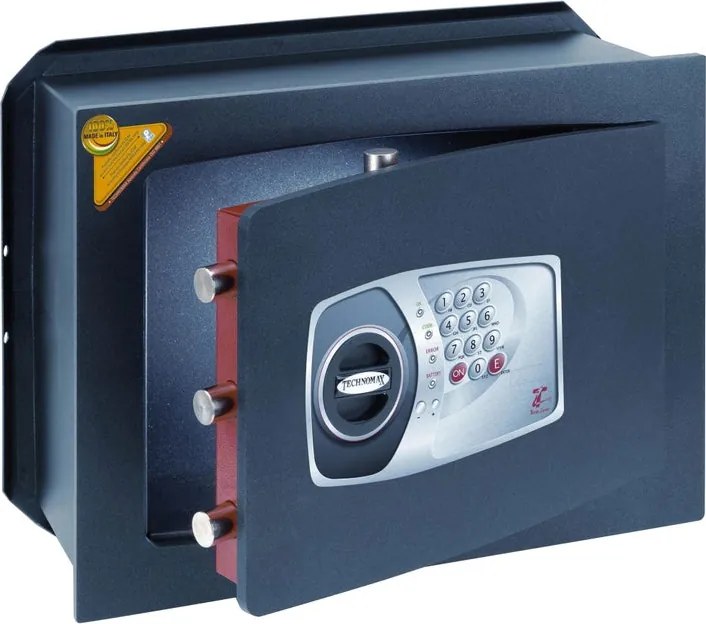 Cassaforte con codice elettronico TECHNOMAX NT/5 a incasso L 46 x H 34 x P 20 cm