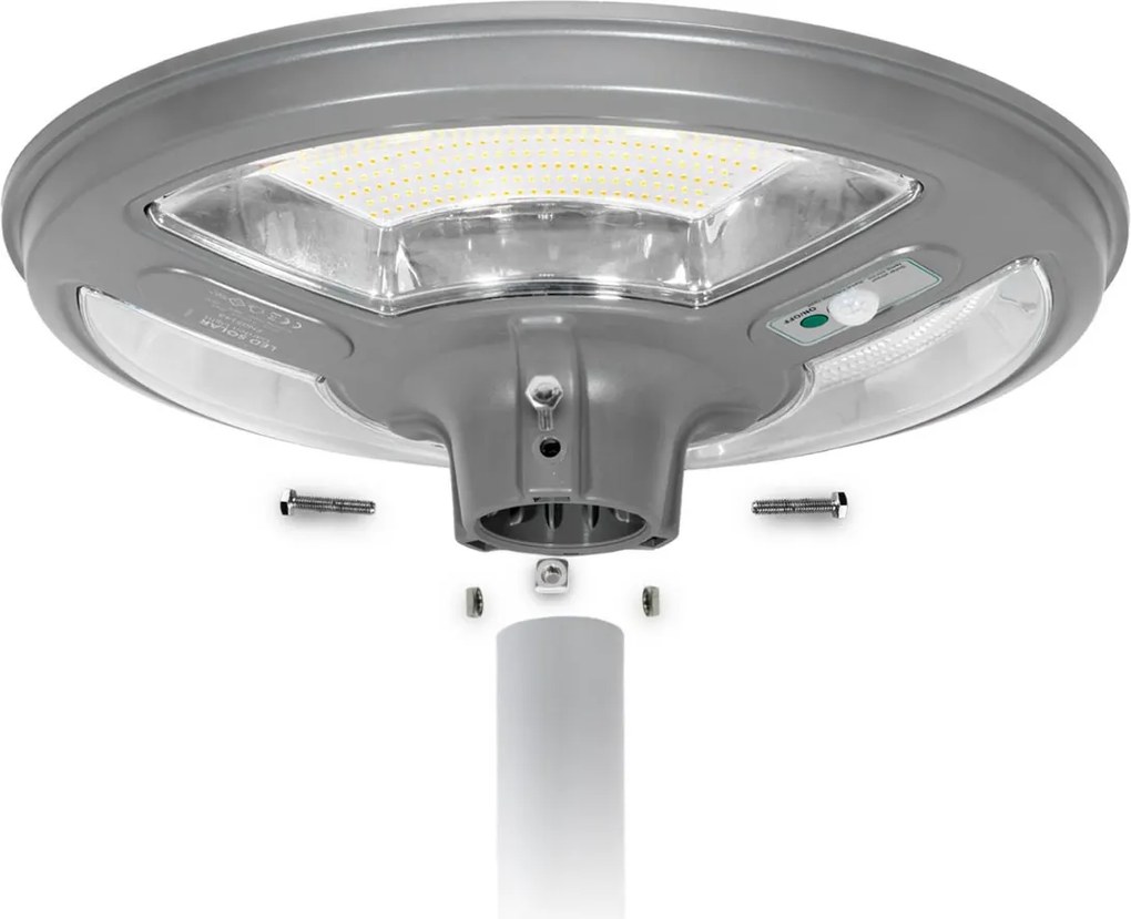 Lampione LED Solare da Giardino 2000 lumen IP65 CCT Bianco Variabile Colore Bianco Variabile CCT