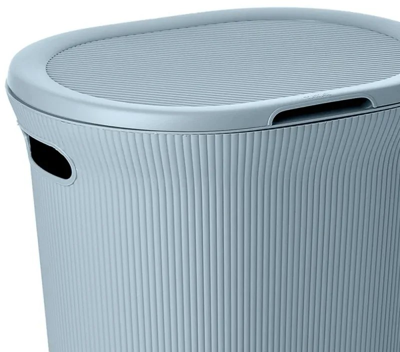 Cesto portabiancheria azzurro polvere capacità 40 lt