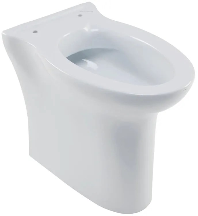 Vaso WC filomuro PONTE GIULIO rossari2, sedile escluso P 60 x L 37 x H 47 cm bianco lucido