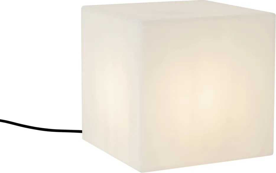 Lampada da esterno intelligente bianca quadrata 30 cm incl. LED A60 IP44 - Nura