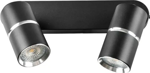 Faretto BAMBOO 2xGU10/10W/230V nero