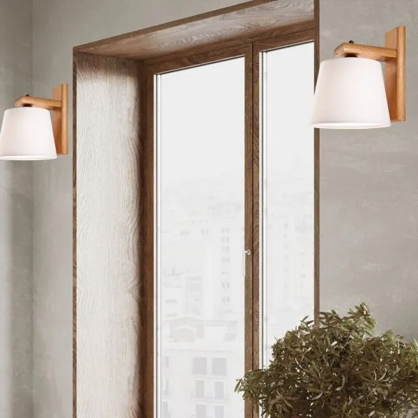 Lampada da parete 1xE27/60W/230V rovere