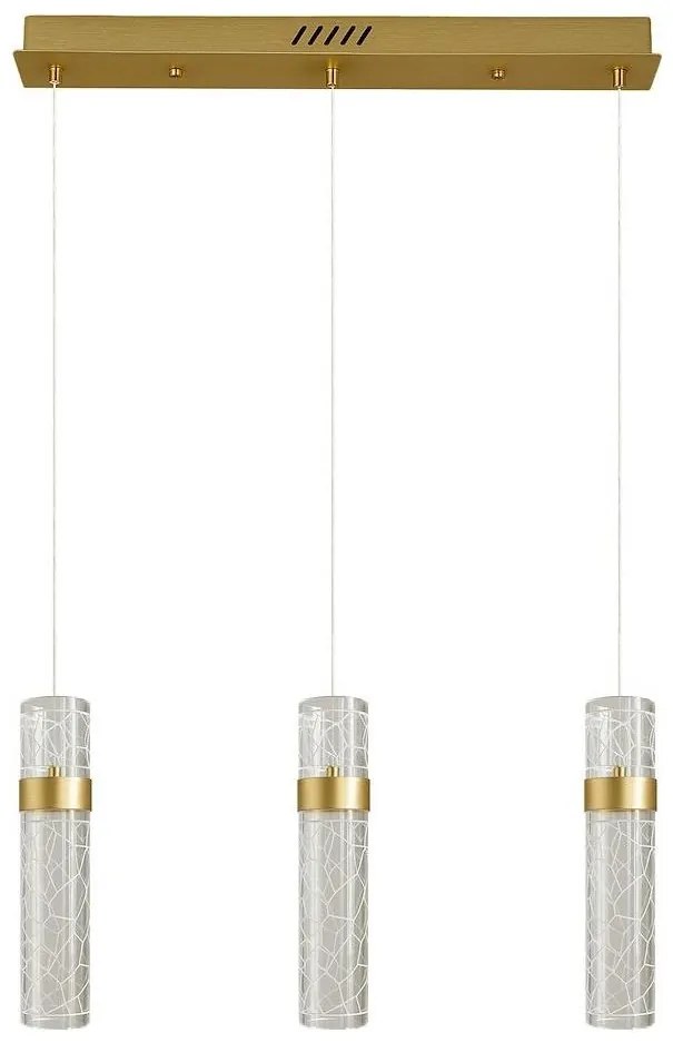 Lampadario LED su cavo LAGOS LED/24W/230V dorato