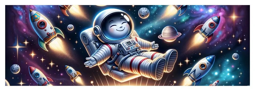 Quadro su tela – Galassia vista con gli occhi di un bambino