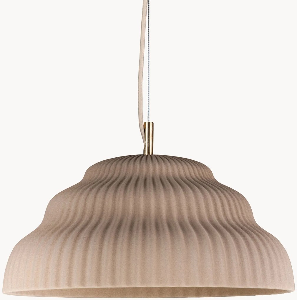 Lampada a sospensione in gres fatta a mano Kaskad, varie misure