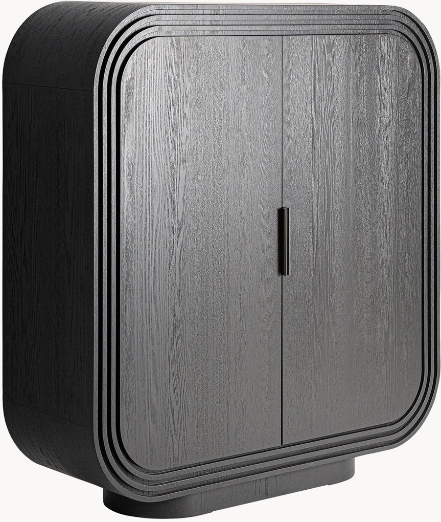 Credenza alta in legno di quercia fatta a mano Rize