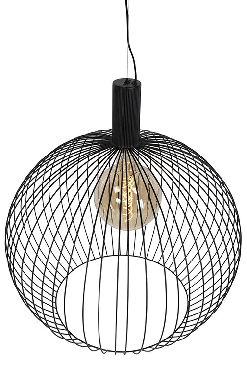 Lampada a sospensione di design rotonda nera 70 cm - Dos