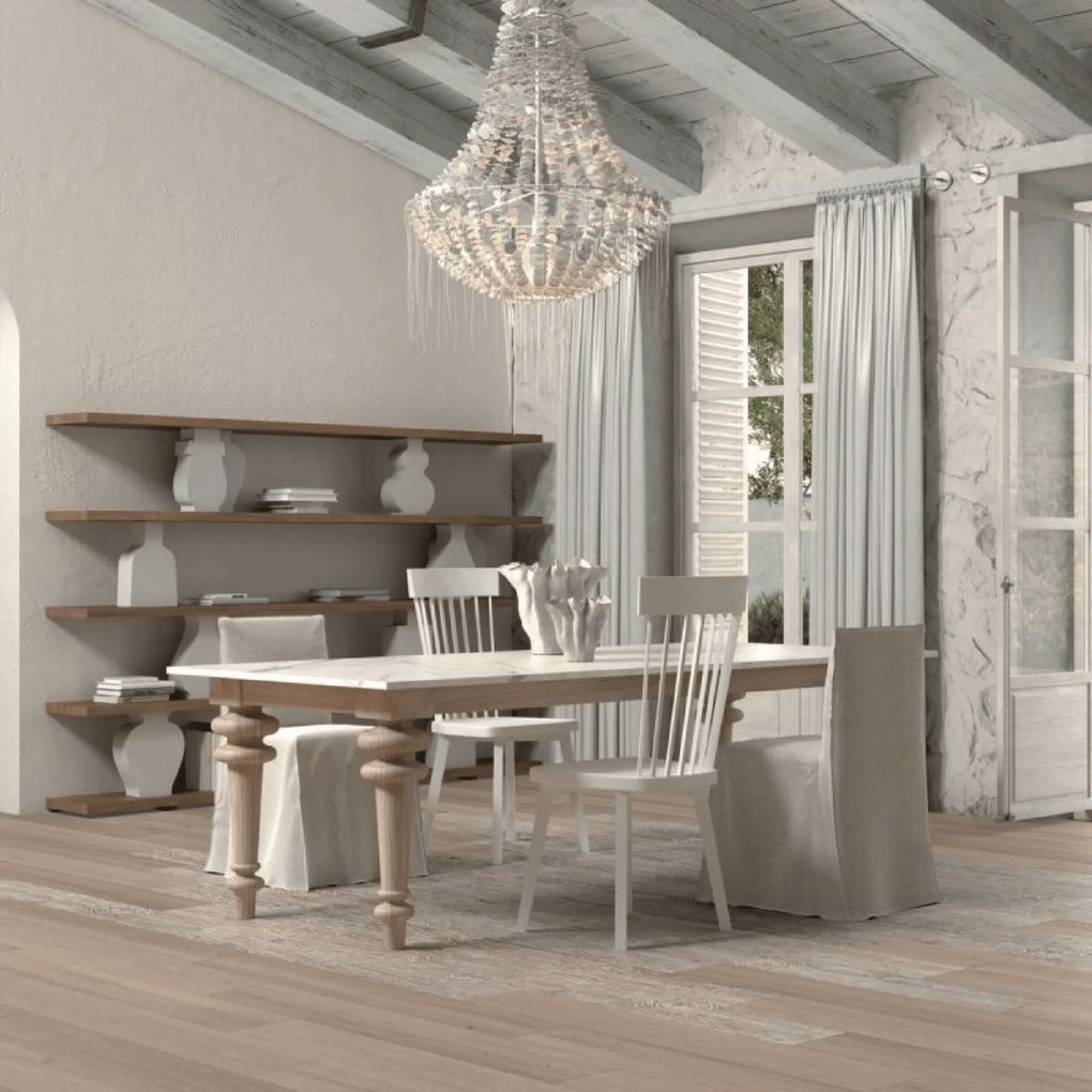 Ceramiche Abk Rettificato 20x120 "Poetry Wood" Ecru