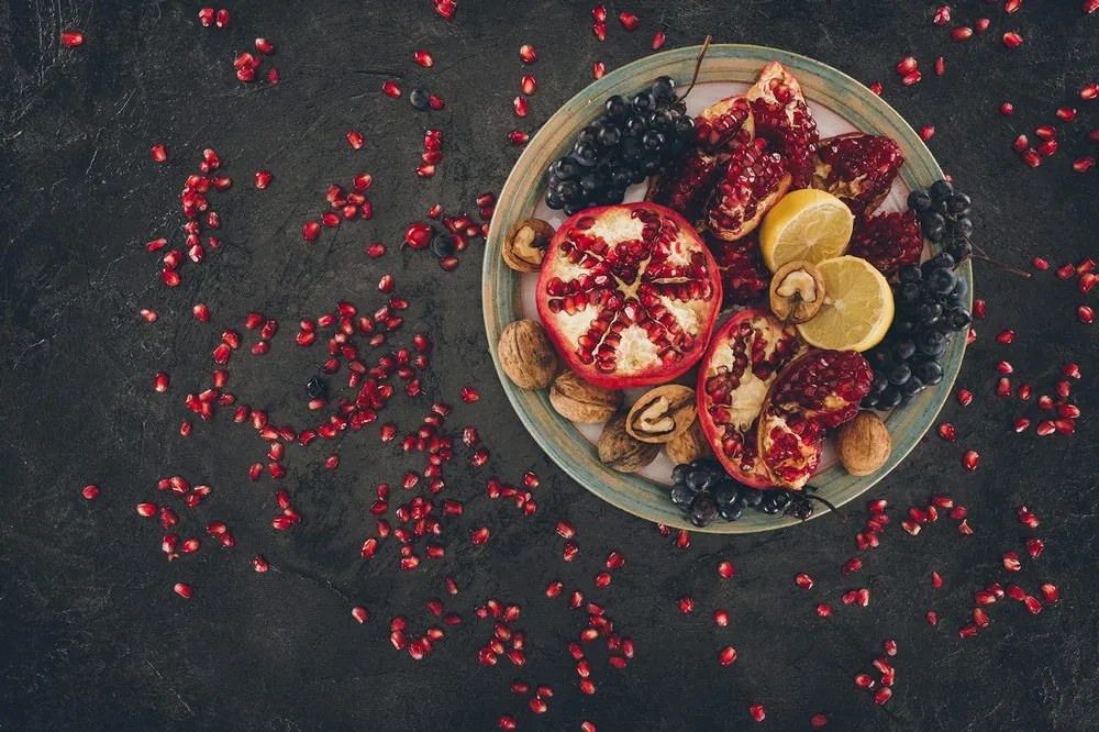 Carta da parati – Mix con melograno