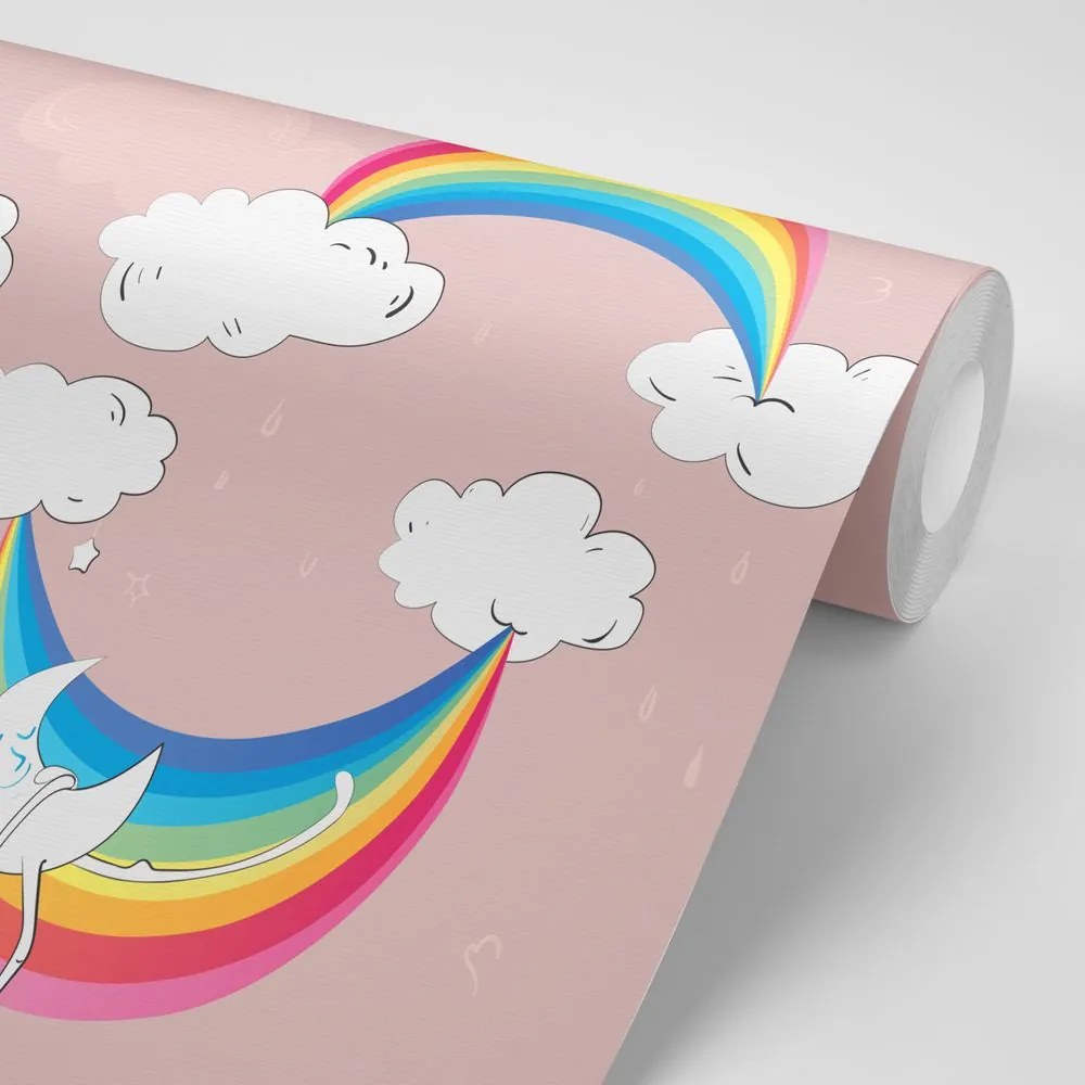 Carta da parati autoadesiva – Arcobaleno allegro