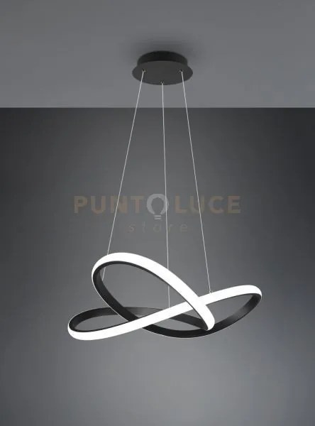 Course sospensione led 27,5w 3150lm, 4000k cerchio infinito antraci...