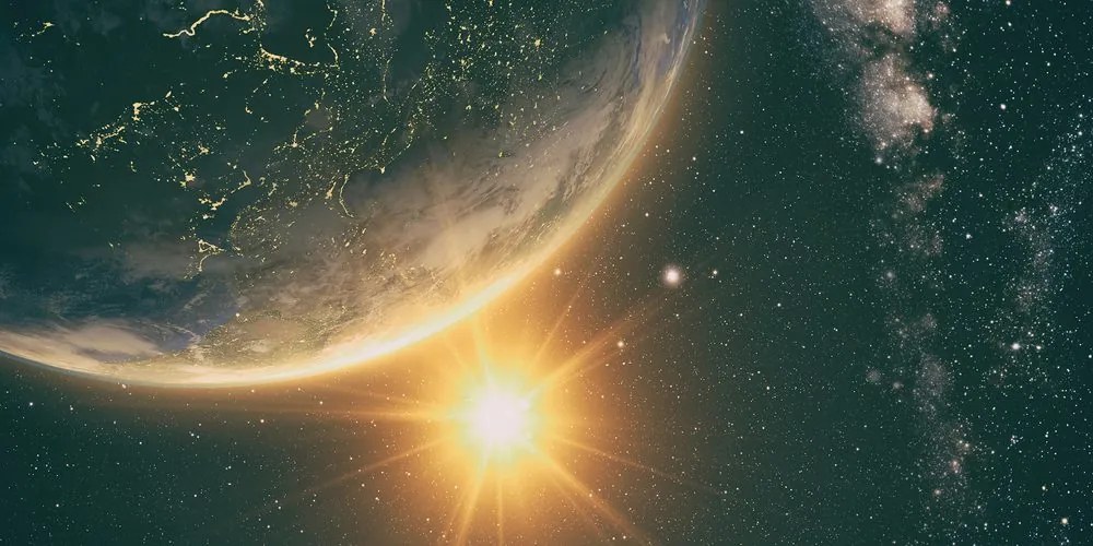 Stampa su tela – Vista del sole dallo spazio