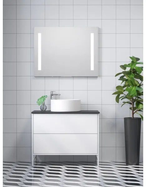 Lavabo da appoggio RUNDTOM Ø 41,5 cm in ceramica, bianco