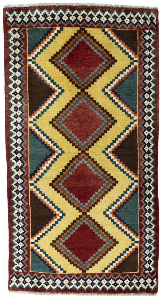 Gabbeh Tappeto 80x150 (Iran) Annodato A Mano