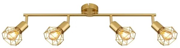 Globo 54802GB-4 - Faretto XARA I 4xE14/40W/230V oro