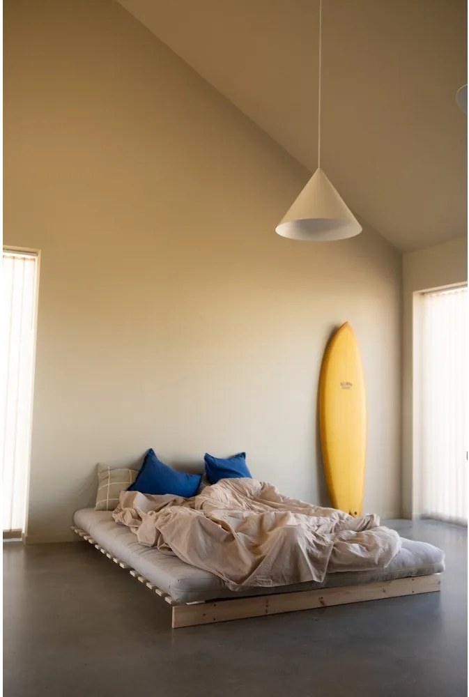 Divano letto bianco/azzurro 160 cm Roots - Karup Design