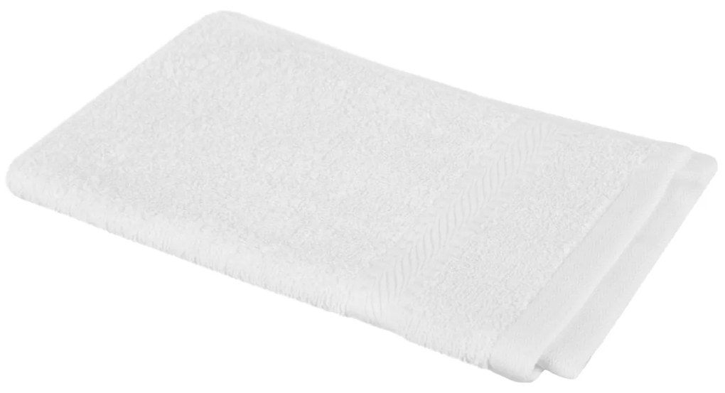 Asciugamano ospite cotone bianco 30x50 cm Basik