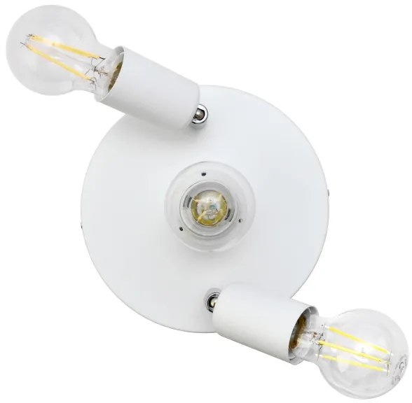 Faretto CENTRO 3xE27/15W/230V bianco