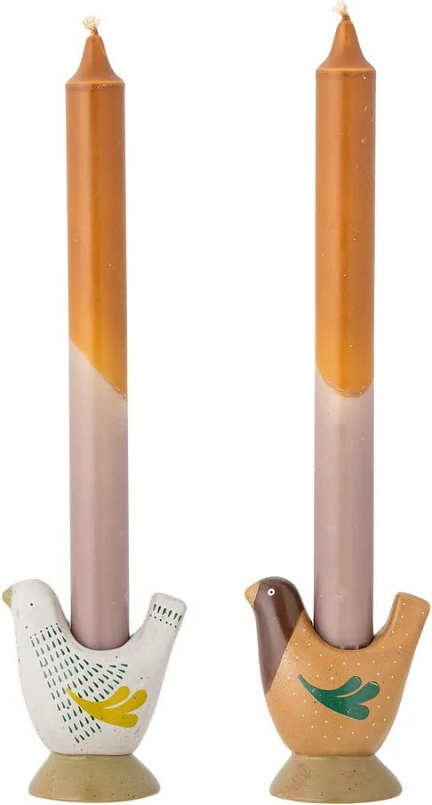 Candelieri in gres in set di 2 pezzi Reem - Bloomingville