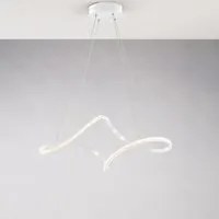 Sospensione Moderna Dana Metallo Bianco Led Integrato 4000K