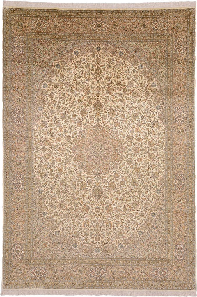 Cashmere Silk Tappeto orientale 310 x 210 (Indian) Annodato A Mano