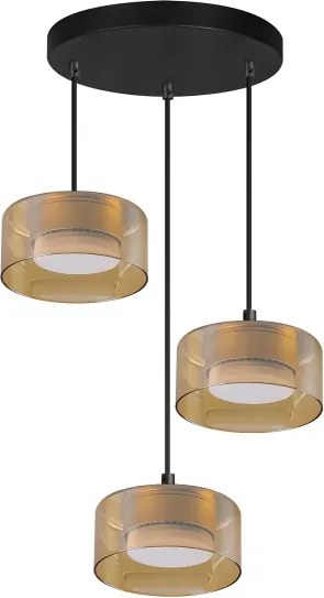 Brilagi - Lampada a sospensione con cavo AURA LUX 3xGX53/30W/230V nero/oro