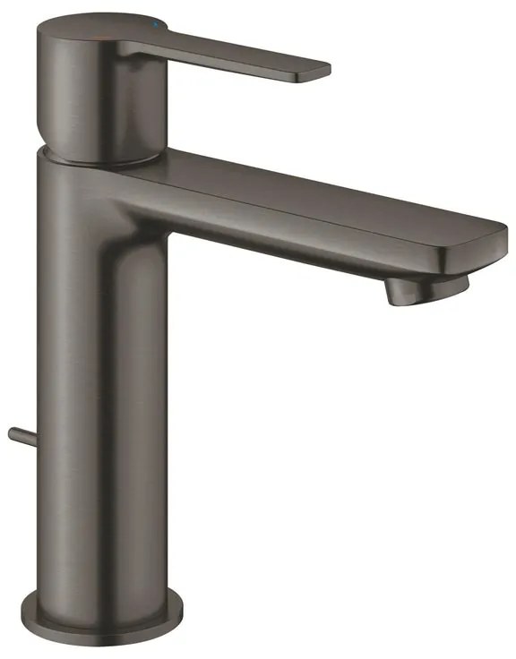 Rubinetto per lavabo a canna bassa getto laminare cristallino Lineare grigio spazzolato GROHE