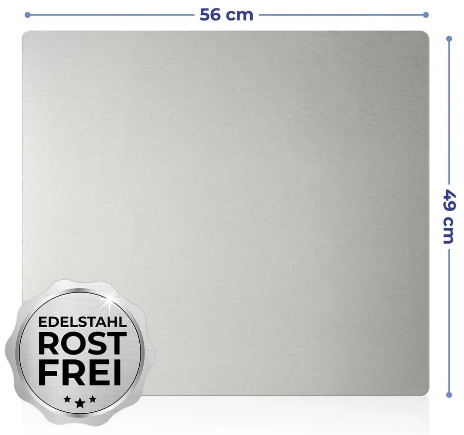 Coperchio in acciaio inox Argento, 50 x 56 cm - Maximex