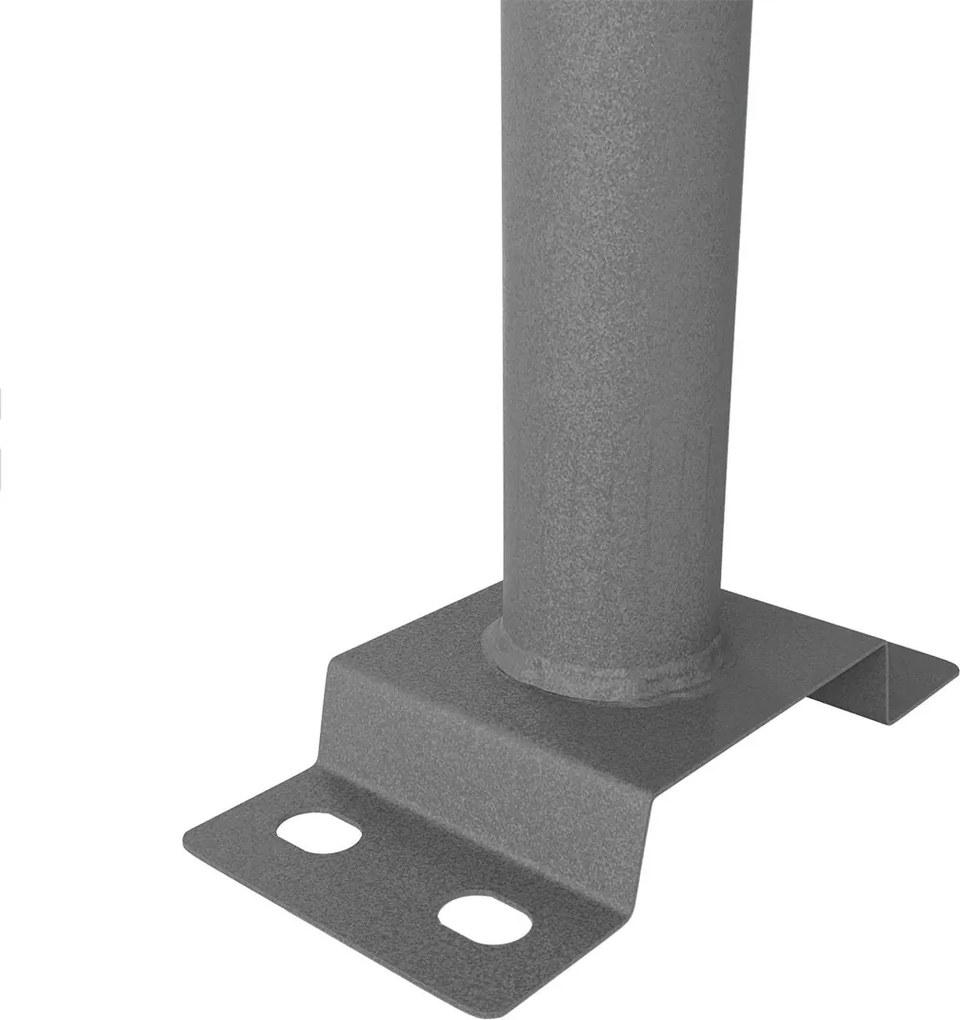 Braccio Curvo da Parete per Lampioni e Armature con attacco Ø60 mm