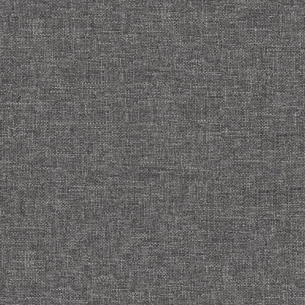 Poggiapiedi grigio chiaro 60x60x36 cm in tessuto e similpelle