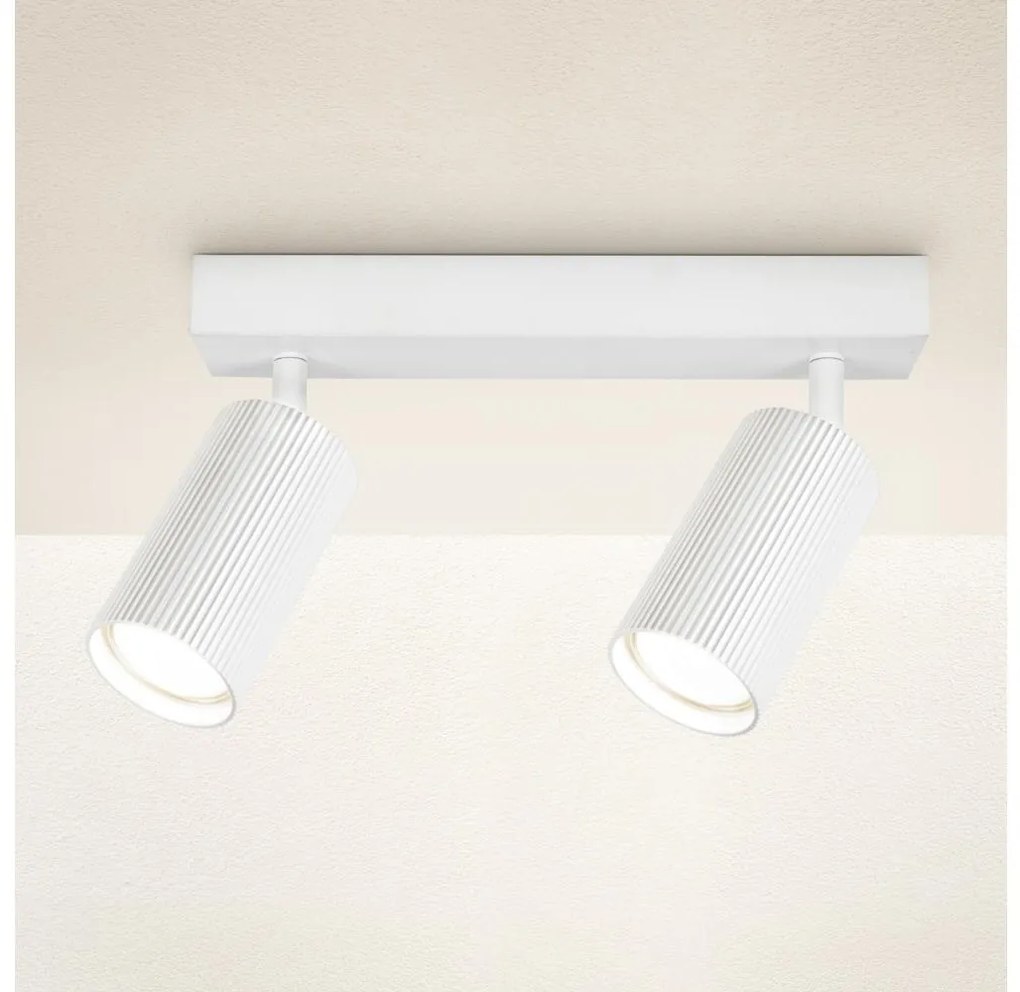 Brilagi - Faretto orientabile SELE MODERN 2xGU10/30W/230V bianco
