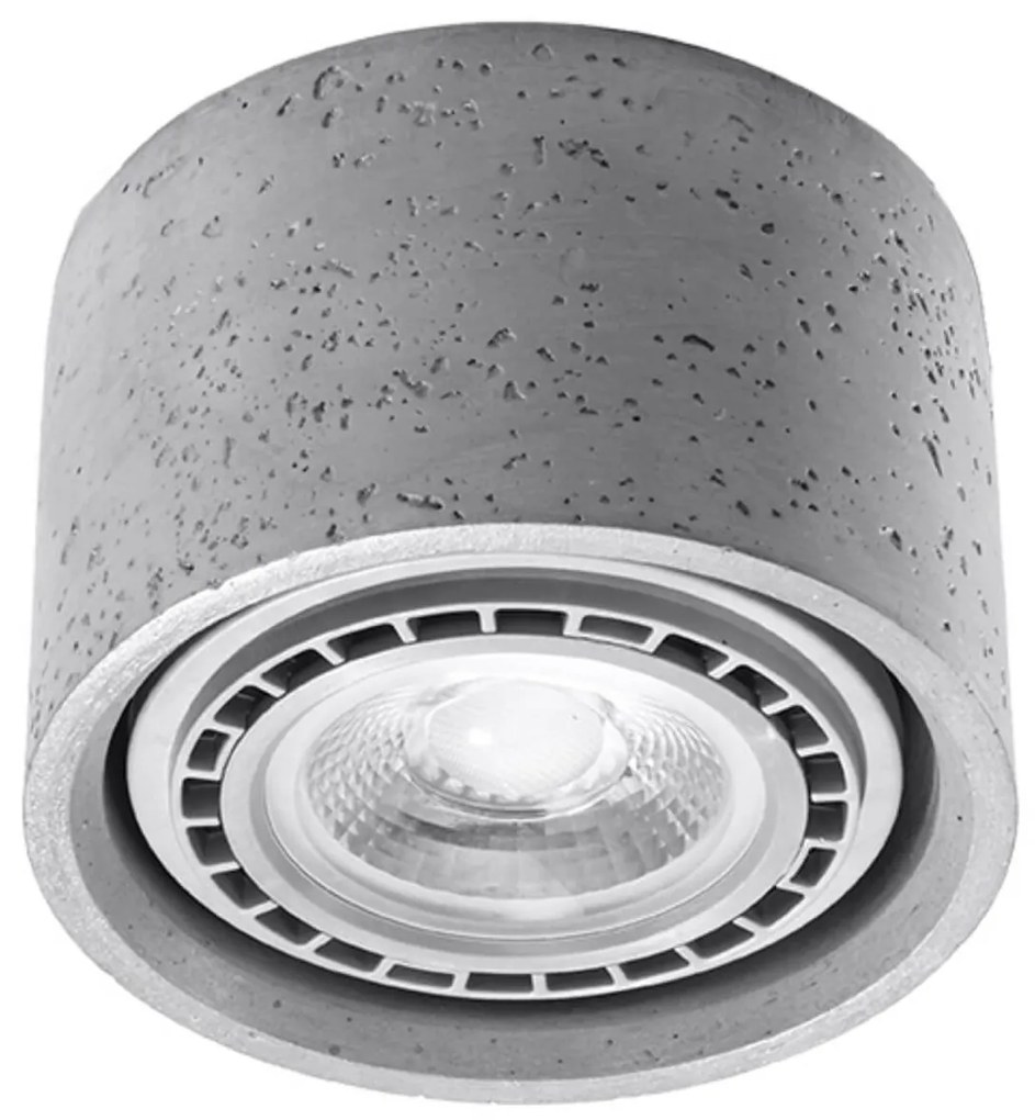 Lampada da soffitto in Cemento BASIC 1 Grigia AR111