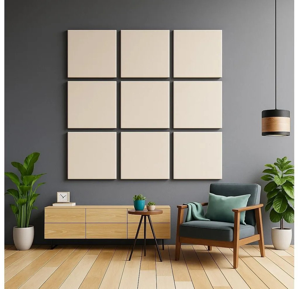 Acustico panel SILENCE 58x58 cm color crema