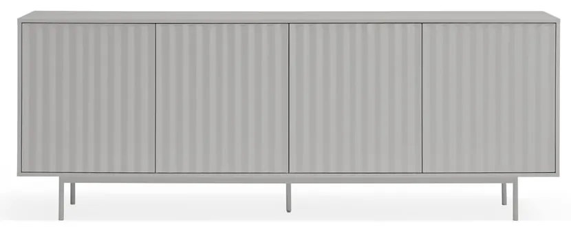 Cassettiera bassa grigia 211x80 cm Sierra - Teulat