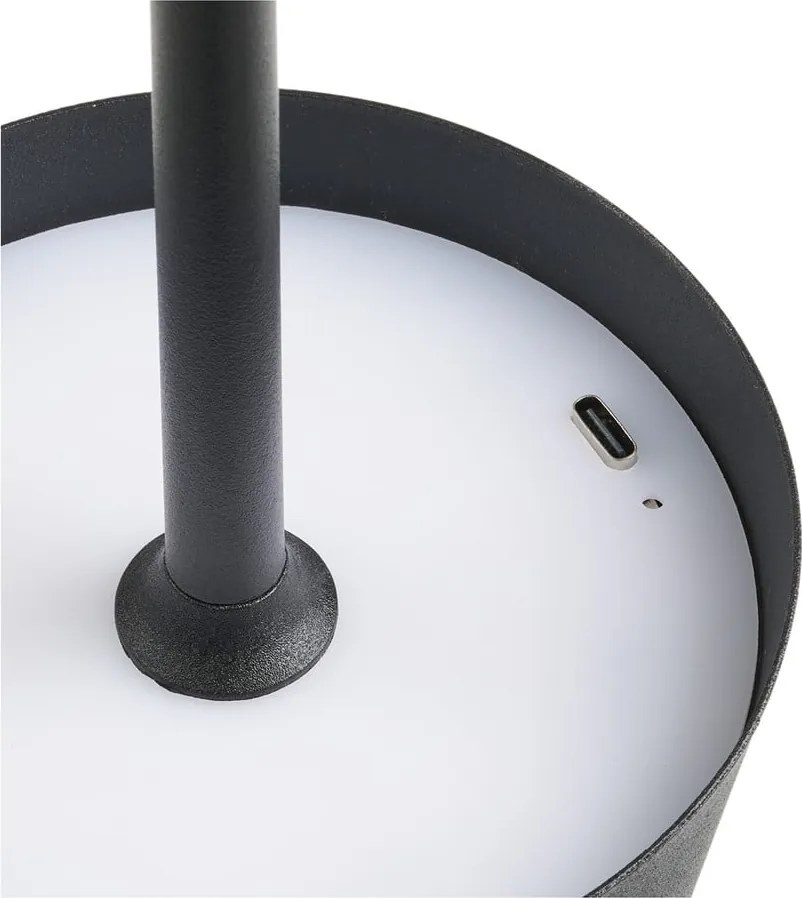 Lampada da tavolo LED nera (altezza totale 37 cm) Bradford – House Nordic