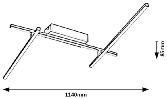 Rabalux 71019 - Plafoniera LED NEGAN LED/24W/230V 4000K