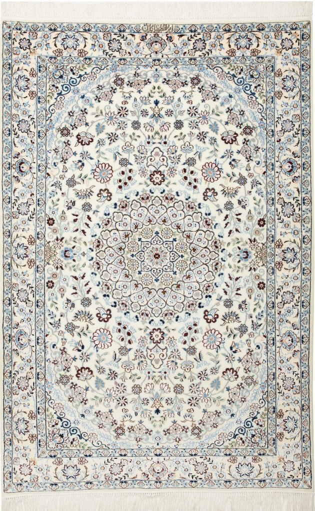 Nain Tappeto persiano 110 x 160 Beige (Iran) Annodato A Mano
