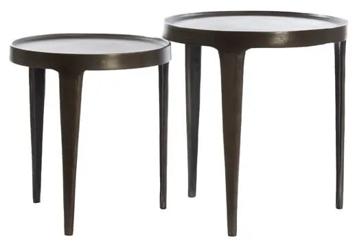 Tavolo rotondo in metallo ø 43 cm Tobias - Light &amp; Living