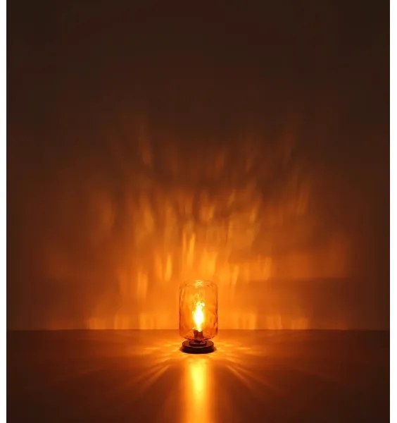 Globo 16046TA - Lampada da tavolo DARINA 1xE27/60W/230V marrone